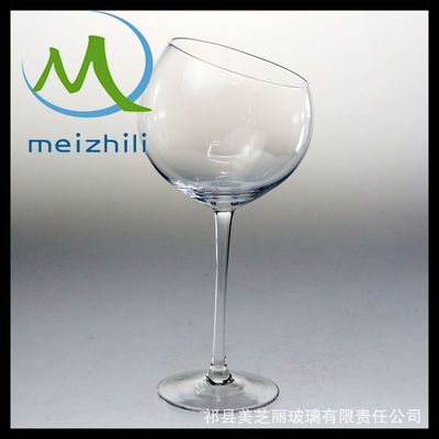 廠家現(xiàn)貨直銷透明玻璃高腳杯 香檳杯 紅酒杯 斜口葡萄酒杯熱賣中