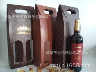 【青島紅酒皮盒,煙臺高檔皮質(zhì)皮盒,濰坊葡萄酒盒,西安紅酒皮盒】價格,廠家,圖片,紙盒,即墨市世紀(jì)精彩包裝制品廠-